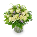 Kytice růží s fréziemi